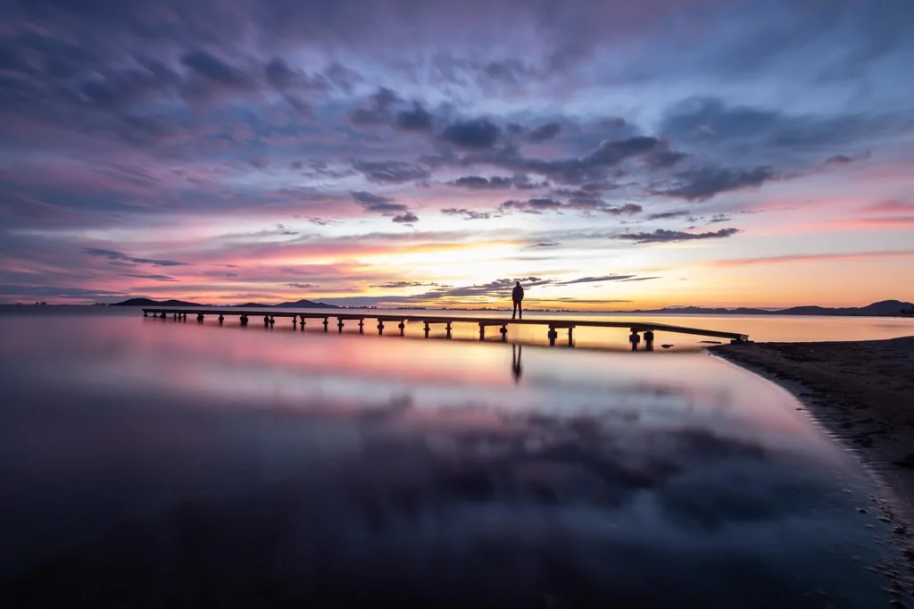 lake, pier, sunset, sunrise, sky background, silhouette, windows wallpaper, dock, jetty, reflection, water, sky, free background, clouds, nature, full hd wallpaper, ocean, sea, laptop wallpaper, dawn, mac wallpaper, wallpaper 4k, hd wallpaper, dusk, 4k wallpaper, cool backgrounds, 4k wallpaper 1920x1080, scenery, free wallpaper, beautiful wallpaper, scenic, morning, desktop backgrounds, evening, mood, man, person, loneliness, alone, wallpaper hd, murcia, cartagena, background